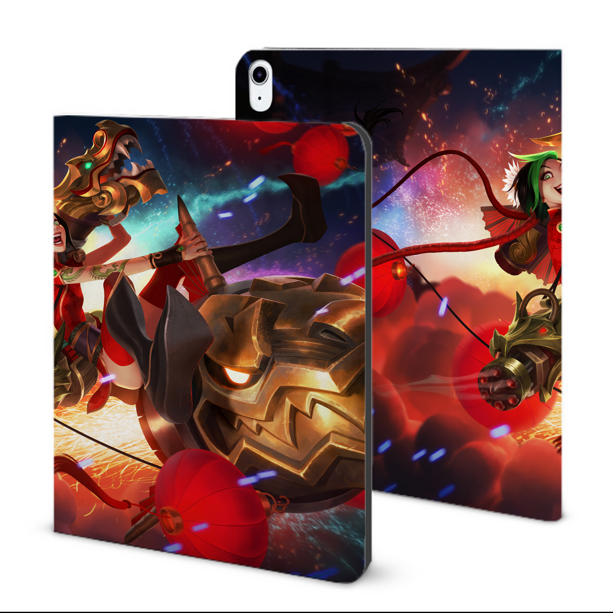 （画像用） リーグ・オブ・レジェンド League of Legends LOL IPad ケース ブック型 PUレザー TPU 耐衝撃 軽量 薄型 ペン収納なし 全面保護 IPad 各モデル対応